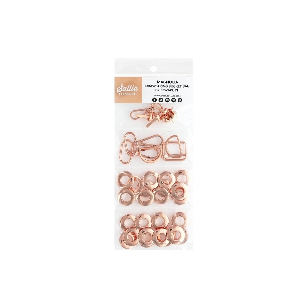 Sallie Tomato Magnolia Drawstring Kit Copper