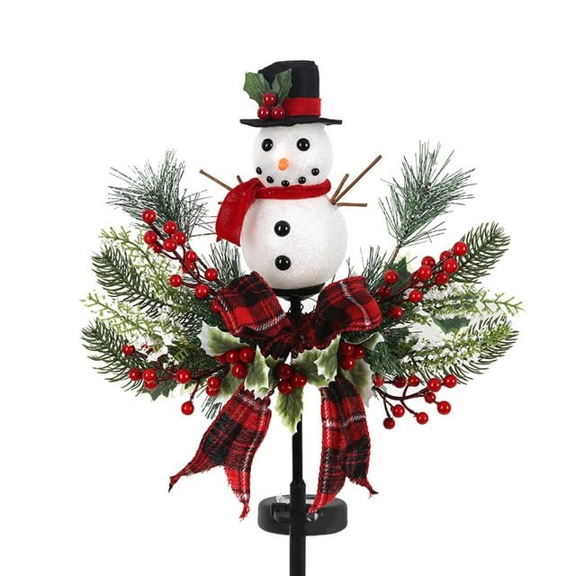 Lámpara LED , decoración navideña, decoraciones ergía sor, luz impermeable, , , patio, Macarena Lámpara de muñeco de nieve