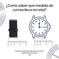thumbnail image 4 of Correa para Reloj Klokker Strap Banda Carbono con rombos Negro Azul 18mm, 4 of 4