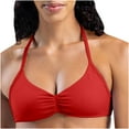 thumbnail image 4 of Delliss V Neck Padded Bralette Bra Wireless Tank Top Sports Halter Bra, 4 of 4