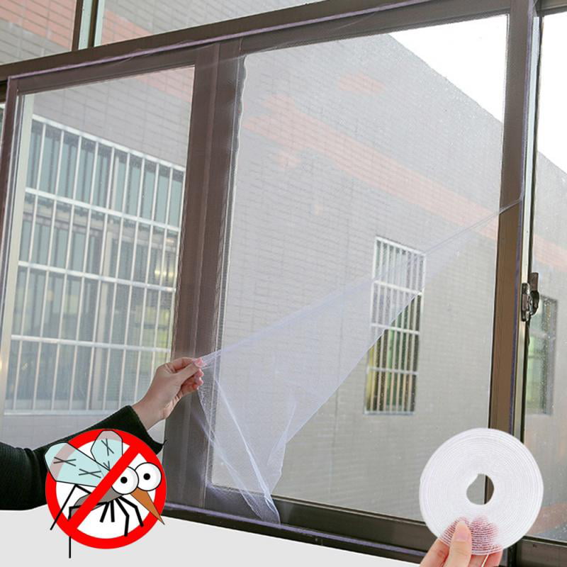 White Magnetic Magic Mesh Insect Fly Screen Door Curtain Pest Control Wasp Bugs 