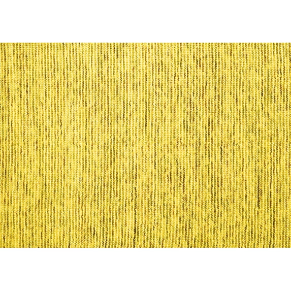 Ahgly Company Indoor Rectangle Solid Yellow Modern Area Rugs, 3' x 5'