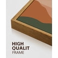 thumbnail image 4 of Drsoum Boho Botanical Wall Art Watercolor Sunrise Mountain Decor for Living Room Bedroom 11x14in3pcs Natural Framed, 4 of 5