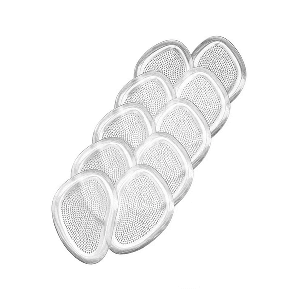 Plantilla Protectora P/ Metatarso De Silicona Antideslizante 3 pares, Transparente