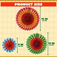 thumbnail image 4 of Joyfy 24Pcs Fiesta Mexican Party Decorations Set,Colorful Hanging Paper Fans for Taco Tuesday Fiesta Party Supplies Decorations Luau Photo Props Carnival Birthday, 4 of 8