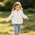 thumbnail image 6 of Luvrsol Kids Open‑Front Stand Collar Puffer Vest Sleeveless Lightweight Quilted Layering Gilet for Boys Girls, White 130, 6 of 7