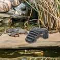 thumbnail image 2 of Beaupretty Tortoise Habitat Accessories Dark Grey Resin Turtle Climbing Platform with Natural Cave Hideout, 2 of 4