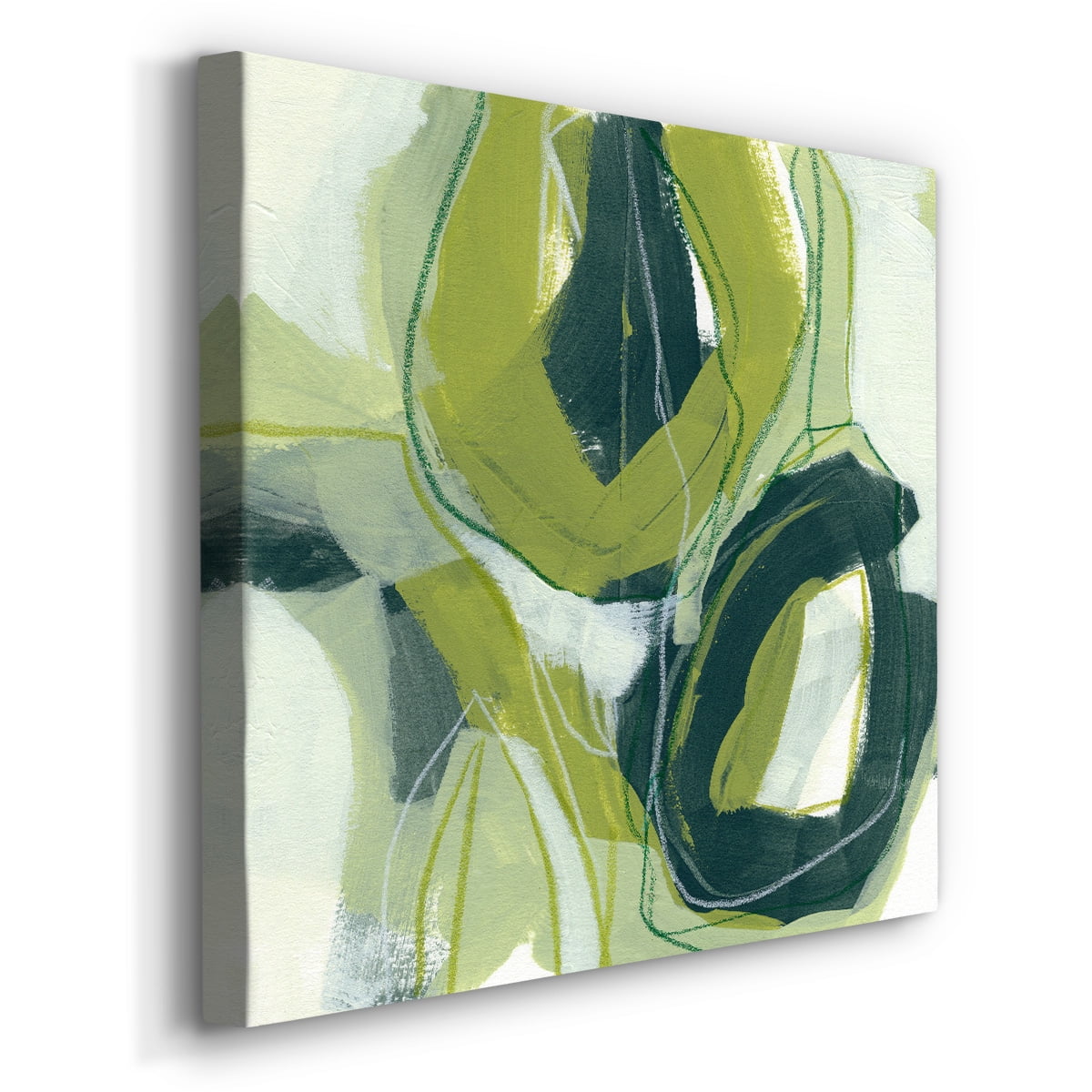 Wexford Home Verdigris Motion II-Premium Gallery Wrapped Canvas, 24" x 24" - Ready to Hang