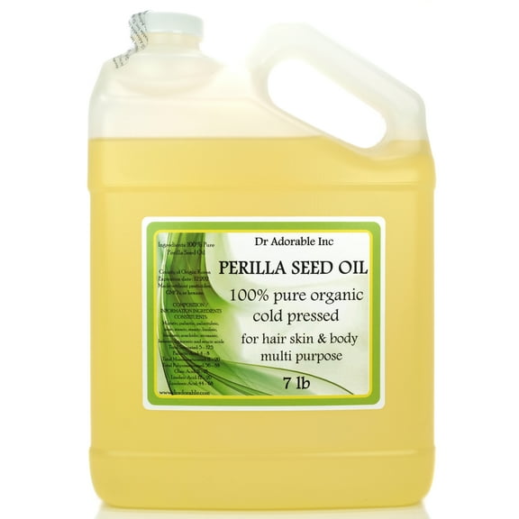 Dr Adorable - 7 lb - Perilla Seed Oil - 100% Pure Organic Cold Pressed Natural Hair Skin Care Anti Aging