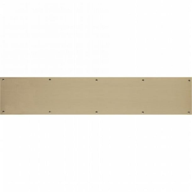 6 x 28 in. Screw Mount Antique Brass Kick Plate