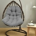 thumbnail image 4 of TOPCHANCES Hanging Chair Cushion, Patio Chair Cushions for Hanging Egg Chair, Removable Swing Chair Cushion, Garden Hanging Egg Chair Seat Pad (Does Not Include A Chair), Dark Gray, 4 of 7