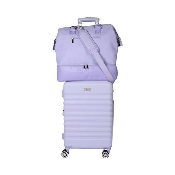 Set de Equipaje Mainstays Maleta Rigida de 20 Pulgadas y Bolso Lila