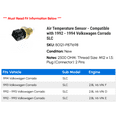 thumbnail image 2 of Air Temperature Sensor - Compatible with 1992 - 1994 Volkswagen Corrado SLC 1993, 2 of 2