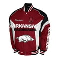 thumbnail image 2 of Men's Franchise Club Cardinal Arkansas Razorbacks Driven Full-Zip Twill Jacket, 2 of 3
