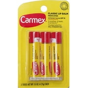 Carmex Classic Medicated Lip Balm, SPF 15, 3 ea (Pack of 2)