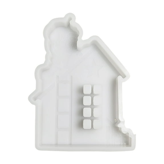 Christmas House Resin Silicone Molds for Epoxy Resin, Plaster Decoration, Silicones Concrete Cement Molds for Decoration