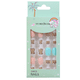thumbnail image 2 of 24 piezas en caja con estampado de osos para manicura de niños grandes, protección del medio ambiente, material ABS, uñas postizas no tóxicas e inofensivas, 2 of 6