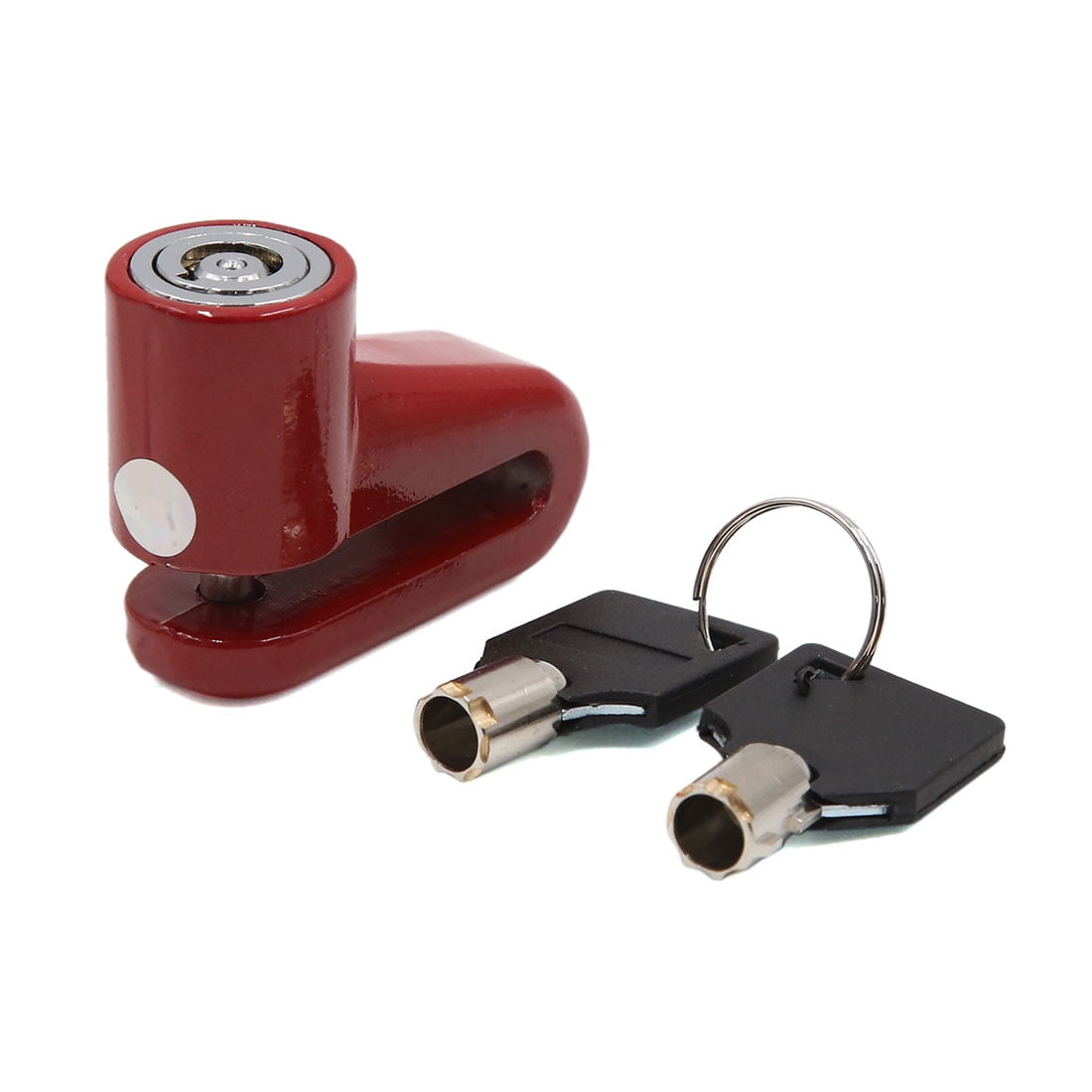 Unique Bargains Red Motorcycle Motorbike Anti-thief  Security Disc Lock System w 2 Keys