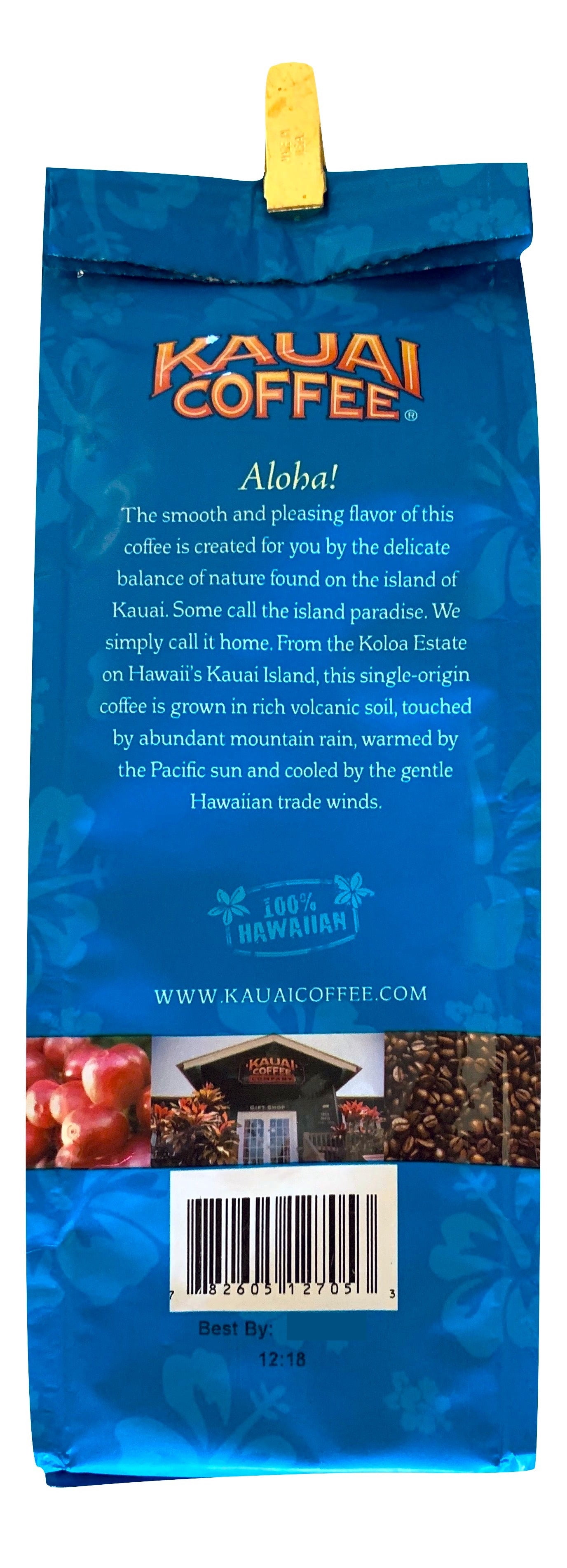 Kauai Coffee Company Vanilla Macadamia Nut Coffee 7 oz. 100% Hawaiian Grown