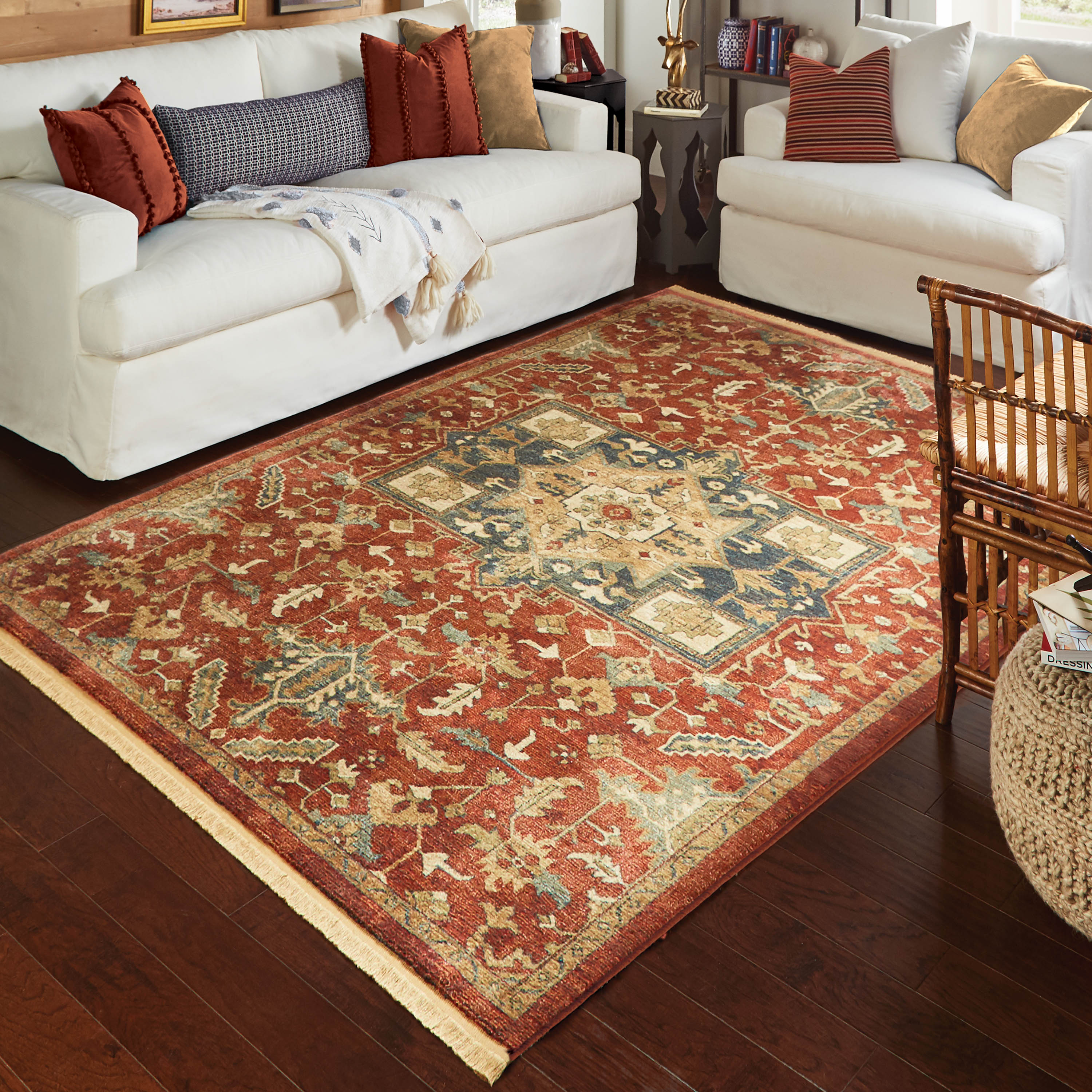Orian Rugs Voyage Serapi Claret Area Rug or Runner