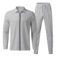 thumbnail image 3 of Cameland Men's 2pc Tracksuits Set Jackets&Pants Jogger Solid Color Long Sleeve Jogging Athletic Suits Open Front Outfits Causal Running Sports Sweatsuit, 3 of 8