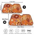 thumbnail image 3 of Fotbe Hippie Flower Car Windshield Sunshade | Sun Visor Protector Front Window Shade, Keeps Out UV Rays, Keeps Your Vehicle Cool-Small, 3 of 7