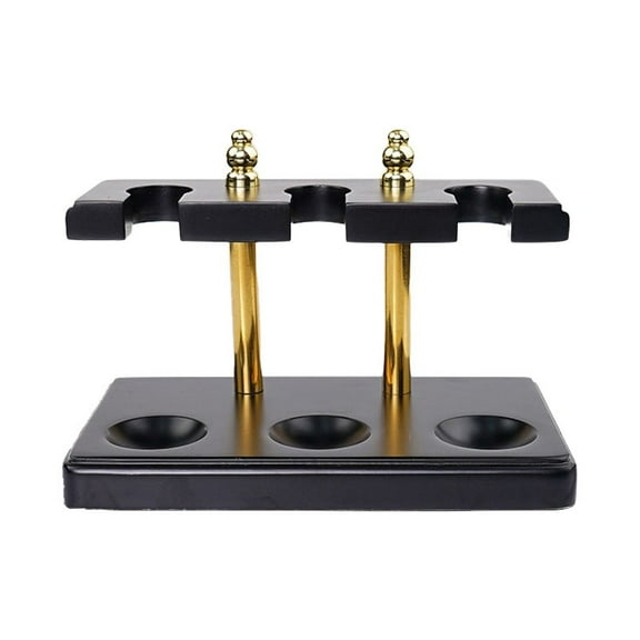 Universal smoking pipe accessories, handmade smoking pipe stand display for 3 tobacco pipes, rectangular wooden pipe tobacco stand smoking tobacco pipe accessories for table decoration
