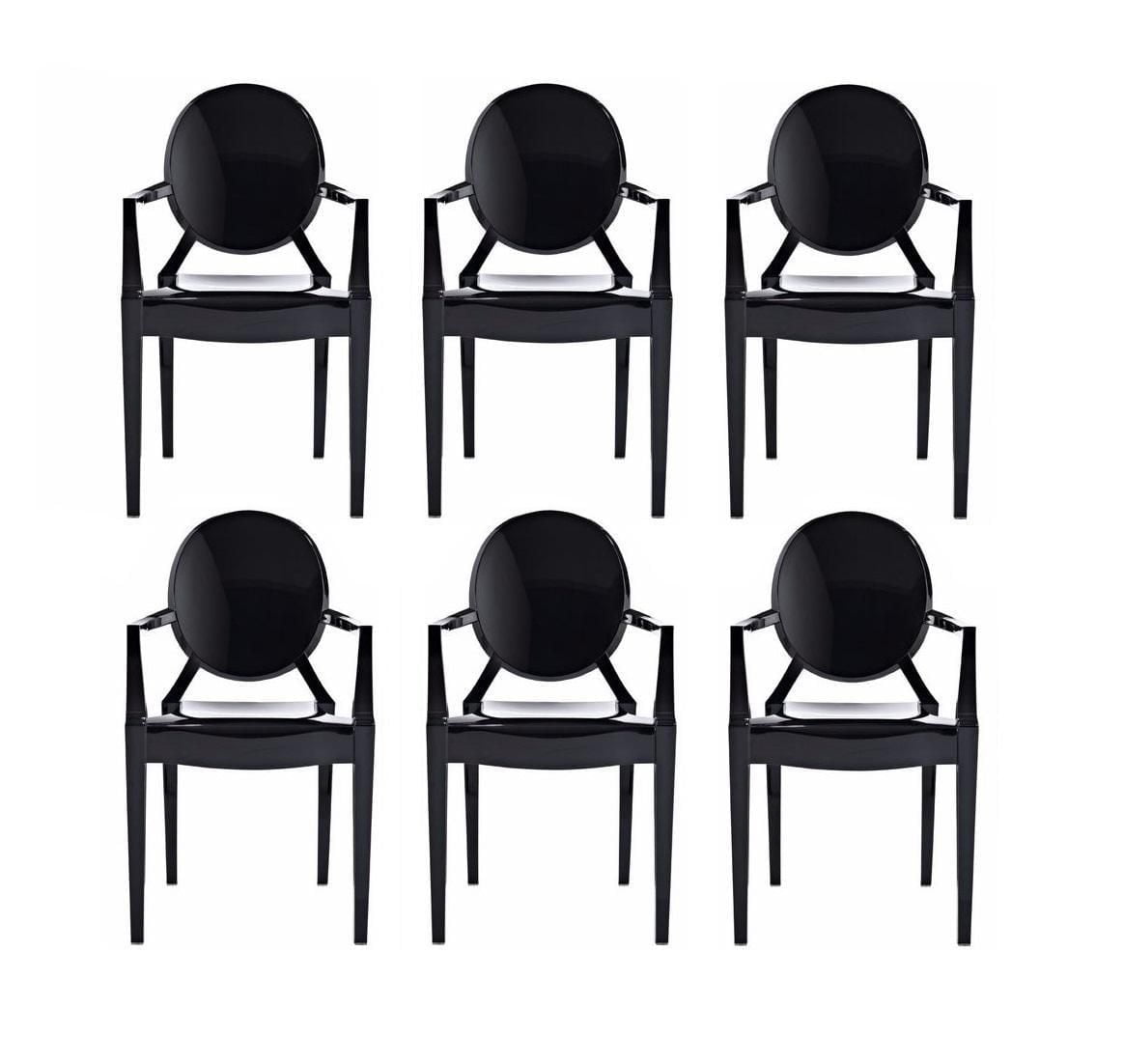 Chaise à accoudoirs en plastique Heavenly Collection pour salle à manger