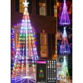 thumbnail image 1 of Joomer Christmas Tree Star Lights, 7FT 295LED Smart Color Change RGB Lights with Remote Timer Music Sync Bluetooth App Controlled for New Year Christmas Decoration, 1 of 7