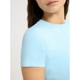 thumbnail image 3 of Scoop Women's Ultimate Refined Jersey Knit Fitted Baby Tee, Sizes XS-XXL, 3 of 5