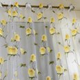thumbnail image 4 of Floral Cortina 2.5Mx1M Flor floral con ojales Tul Cortina Panel de ventana YLW Fanmusic Floral Cortina, 4 of 7