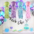 thumbnail image 2 of Kit de linternas de papel de medusas colgantes de sirena para decoraciones de cumpleaños de niñas, habitación de bebé, fiesta, 2 of 4