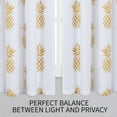 thumbnail image 6 of Haperlare 60"x15" Yellow Valance Curtains Pineapple Printed Floral Kitchen Curtain Valances for Living Room Bedroom Window Decoration, 6 of 7