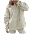 thumbnail image 1 of Sudadera con capucha bordada con lazo para mujer, sudadera Preppy Trendy, 1 of 6