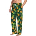 thumbnail image 2 of Daiia Pineapples with Palm Leaves Men's Sleep Pant with Pockets and Drawstring,Pajama Pants-Medium, 2 of 9