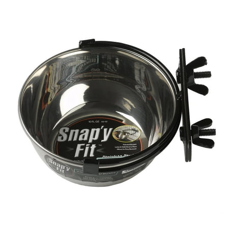 Midwest Snap'y Fit Stainless Steel Bowl, 10 oz
