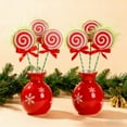 thumbnail image 4 of RKSTN Lollipop Plug-In Red And White Spiral With Raw Edges Christmas Decoration, 4 of 7