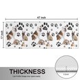 thumbnail image 5 of Kitchen Rugs Sets Of 2,Bulldog Dog and Footprints Anti Fatigue Kitchen Mat Rugs Non Slip Washable,Decorative Kitchen Floor Mats for Kitchen,Sink,Laundry,17"X47", 5 of 5