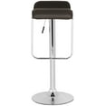 thumbnail image 3 of SAFAVIEH Taronda 34" PVC Leather Swivel Barstool, Brown, 3 of 5