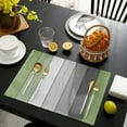 thumbnail image 5 of Vintage Sage Green Gray Woodgrain Placemat for Dining Table Tableware Mats Kitchen Dish Mat Pad 4/6pcs Table Mat Home ration, 5 of 7