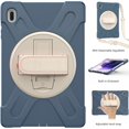 thumbnail image 2 of Dteck Case for Samsung Galaxy Tab S7 FE SM-T730 T736B (2021) 12.4-inch,Shockproof Rubber Hybrid PC Kickstand Cover with Adjustable Shoulder/Hand Strap for Galaxy Tab S7+ T970/T975,Cornflowerblue, 2 of 8