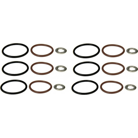 KarParts360 For Navistar 4400/4300LP/4400LP 2005-2012 Fuel Injector O-Ring | Rubber | Brown; Black | Round Rim | 0.95; 1.13 Inches Inside Diameter | Replacement For 1842624C92