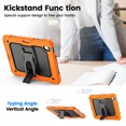 thumbnail image 5 of for iPad Air 11 inch (2026 M4/2025 M3/2024 M2) Case, 3in1 Heavy Duty Shockproof Tablet Case with Stand, Shoulder Strap, Orange, 5 of 7