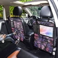 thumbnail image 7 of BZSMCE Car Organizer Kick Mats Back Seat Protector Creatively Stained Glass Flutter Printed, 7 of 7