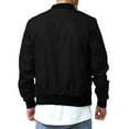 thumbnail image 2 of Cenuakty Men's Bomber Flight Jacket Casual Patchwork Fall Winter Coats Zipper Closure Outwear, 2 of 9