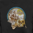 thumbnail image 2 of Men's Pirates of the Caribbean: On Stranger Tides Distressed Skull Logo Sweatshirt Black Medium, 2 of 4