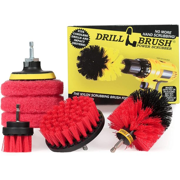 Drillbrush Drill Brush Kit Rotary Drill Brush Cordless Scrubber Deck Scrub Brush Scrub