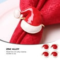 thumbnail image 2 of Miangastore 4pcs Christmas Hat Napkin Button Hat Napkin Ring Christmas Set Paper Towel Ring, 2 of 9