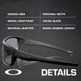 thumbnail image 2 of Oakley OO9367 Drop Point Rectangle Shaped Non-Polarized Sunglasses for Men - Includes Official Eyewear Kit - Matte Black Frame with Grey Lens, 2 of 7