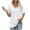 White, variant on Alkepwun Oversized Tshirts for Women Summer V Neck Rolled Short Sleeve Pocket Tops Casual Loose Basic Tee Shirts